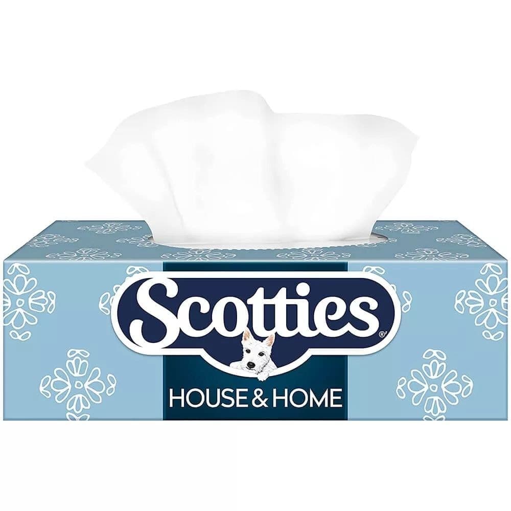 Scotties House & Home Facial Tissue, 2-Ply, 126 Sheets, 18-pk
