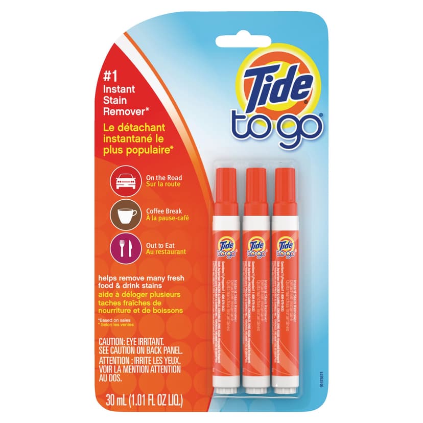 Tide-to-Go Fabric Stain Remover Pen, 10-g, 3-pk