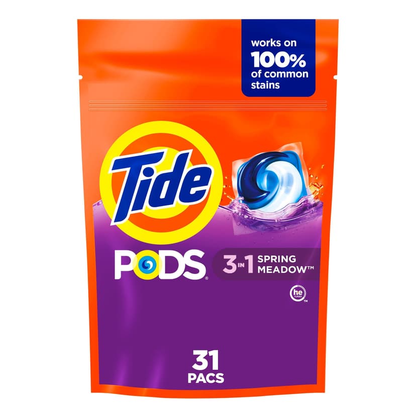 Tide PODs Laundry Pods, Spring Meadow Scent, 31-ct
