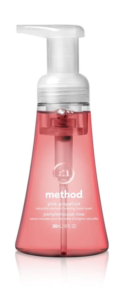 method Foaming Hand Soap with Pump, Pink Grapefruit Scent, 300-mL