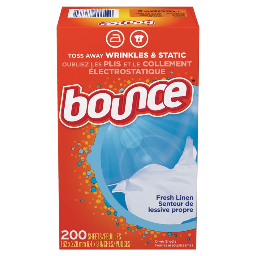 Bounce Fabric Softener Dryer Sheets, Fresh Linen, 200 count