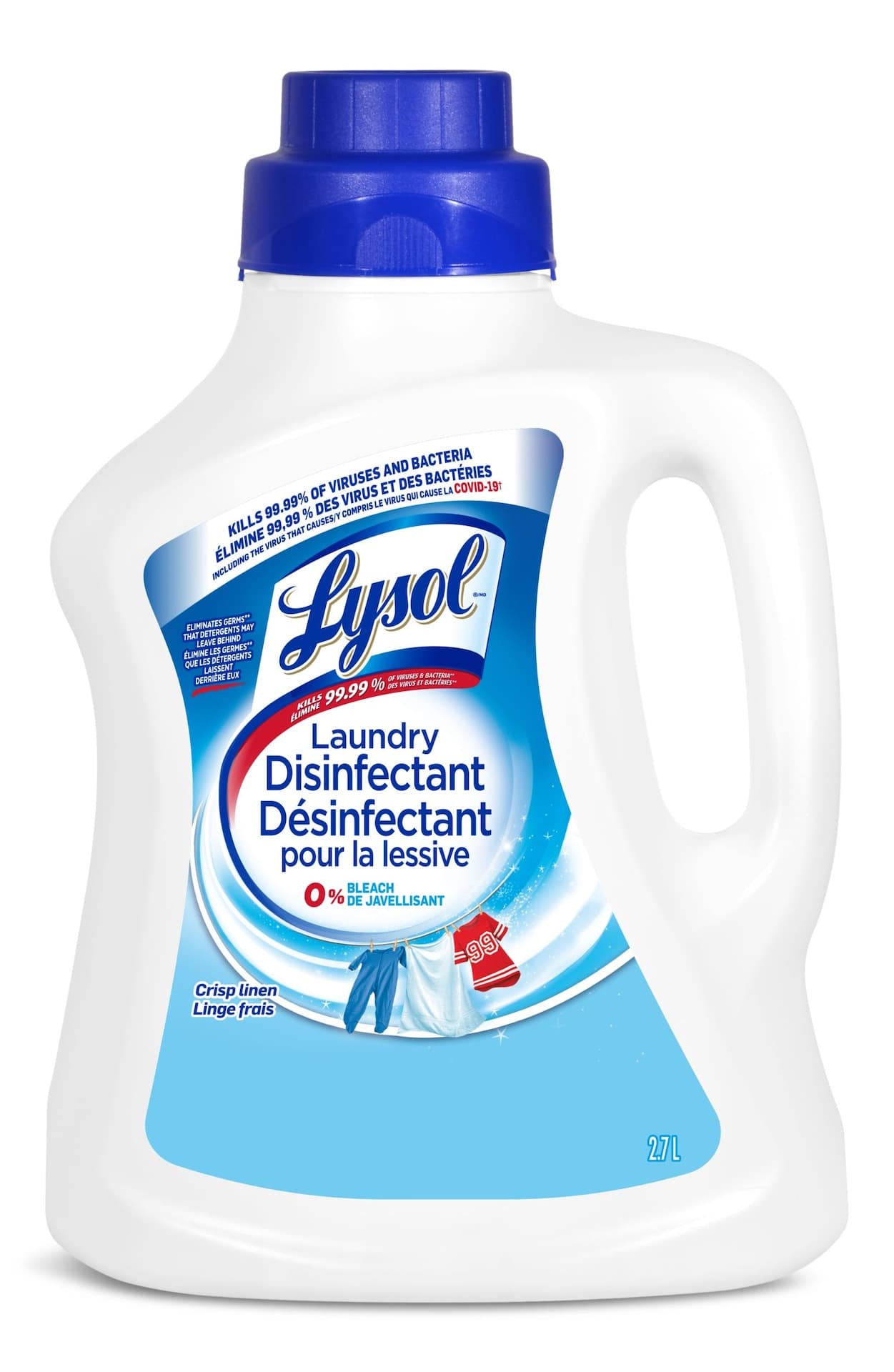 Lysol Laundry Disinfectant, Crisp Linen Scent, 2.7-L