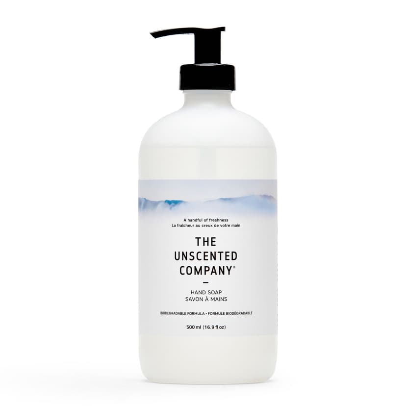The Unscented Company Gel Hand Soap with Pump, Unscented, 500-mL