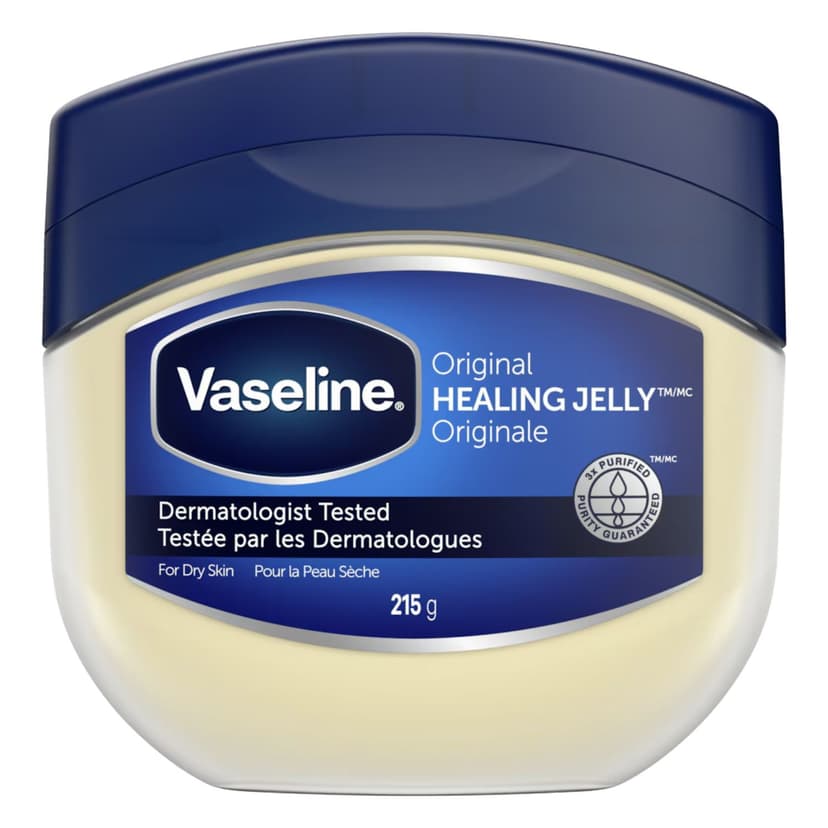 Vaseline Original Petroleum Healing Jelly, Unscented, 215-g