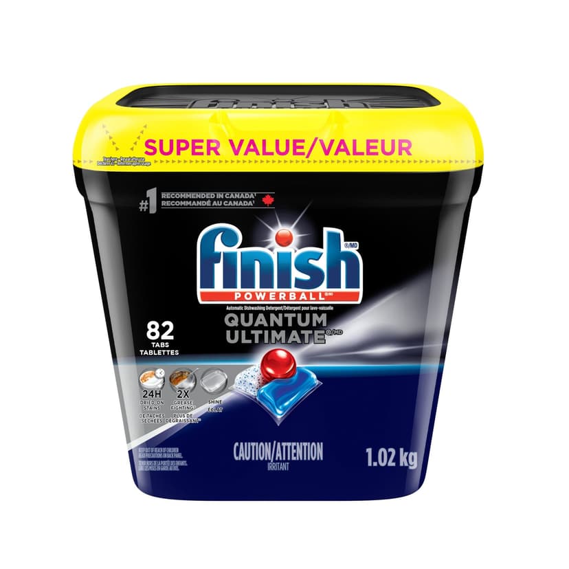 Finish Quantum Ultimate Dishwasher Detergent Tabs, 82-ct