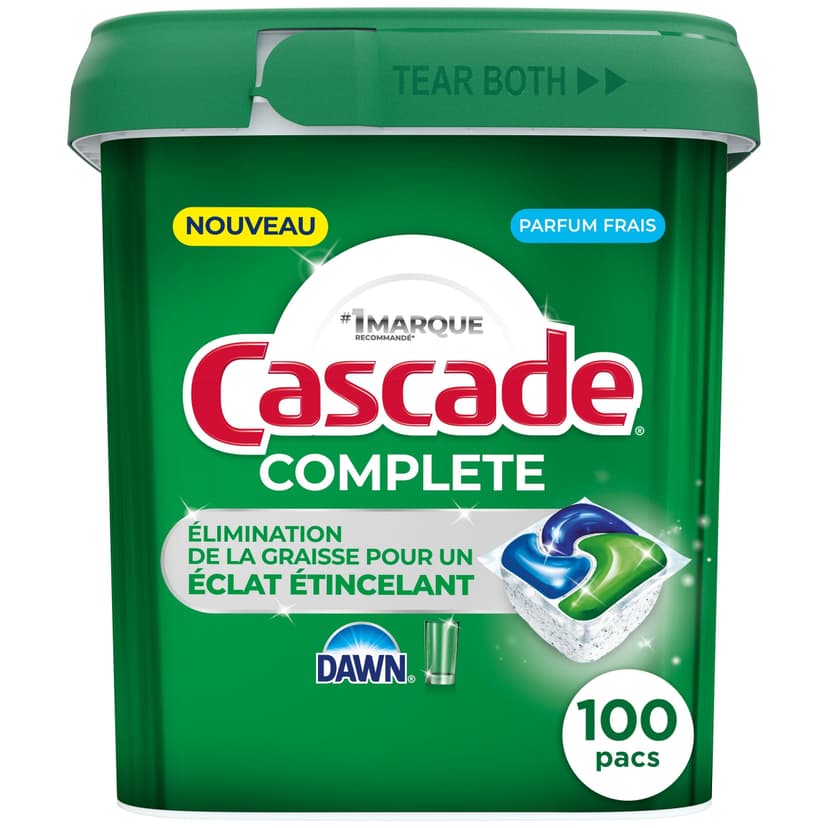Cascade ActionPacs Complete Fresh Dishwasher Pods, 100-pk