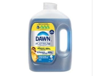 Dawn Platinum Liquid Dish Soap Detergent Refill, Fresh Rain, 1.52-L