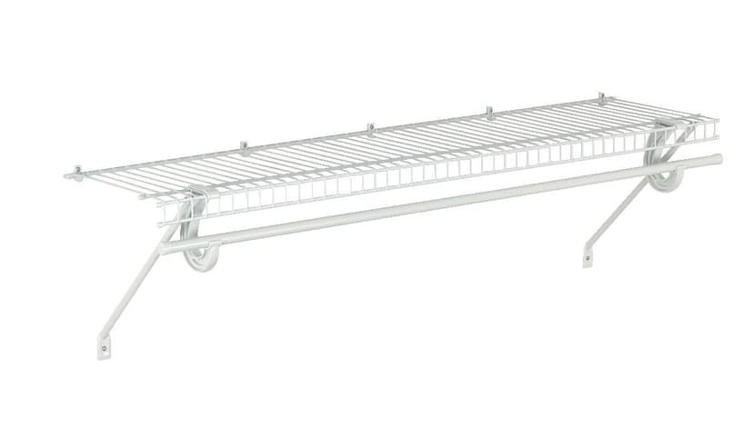ClosetMaid Superslide Wall Shelf Kit with Installation Hardware, 4-ft x 12-in
