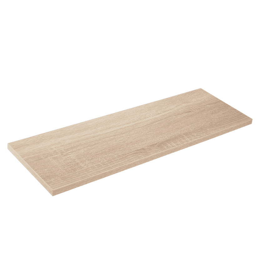 type A Floating Wall Shelf Board, Oak Sonoma Finish, 8 x 35-in