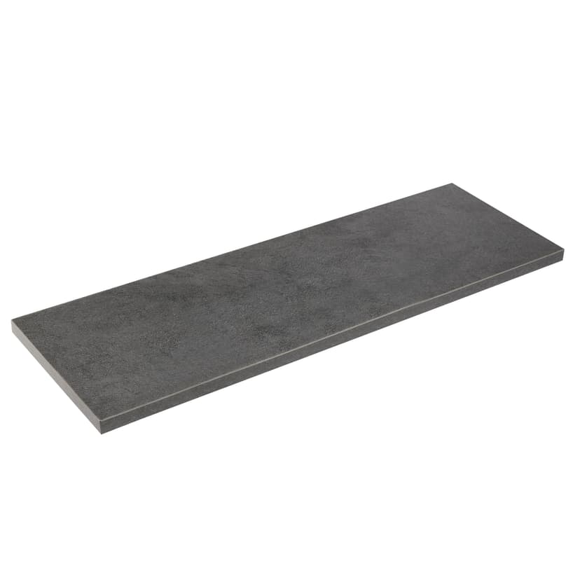 type A Floating Wall Shelf Board, Black Slate, 8 x 35-in