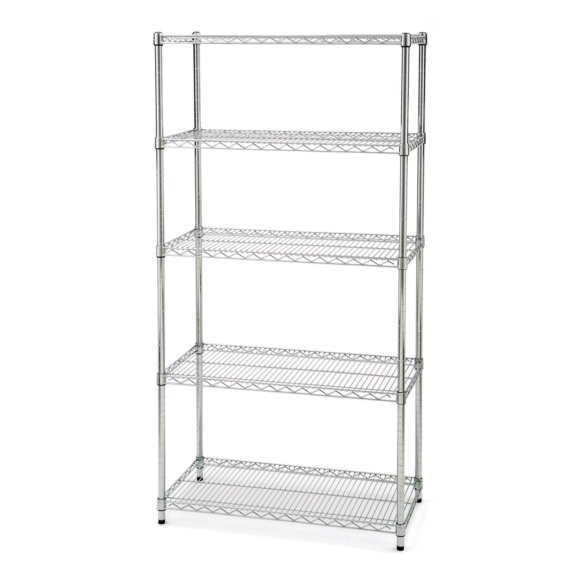 Vancouver Classics 5-Tier NSF Shelving, 36-in x 18-in x 72-in, Zinc