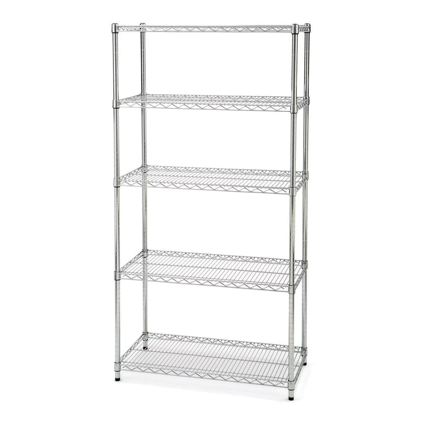 Vancouver Classics 5-Tier NSF Shelving, 36-in x 18-in x 72-in, Zinc