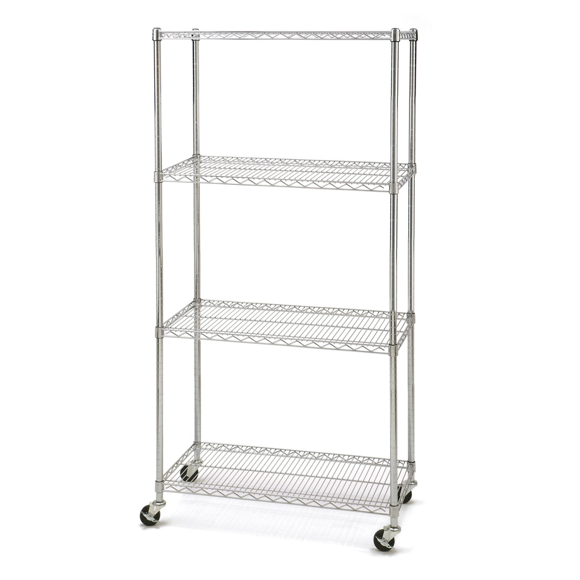 Vancouver Classic 4-Tier NSF Shelving, 36-in x 18-in x 72-in, Chrome