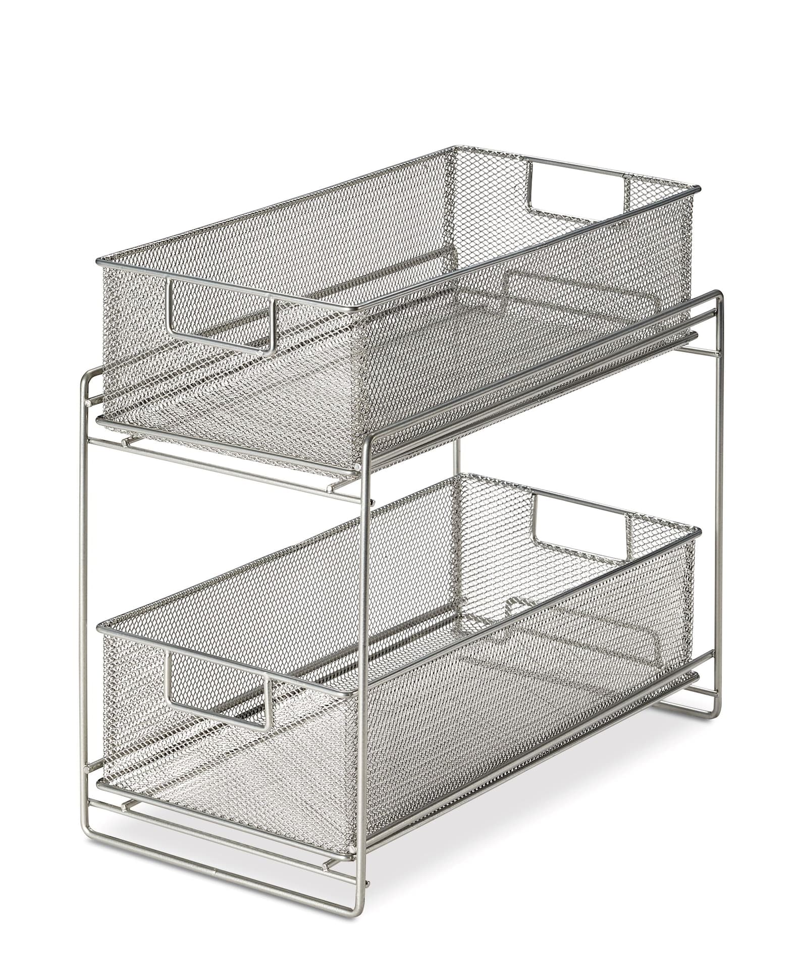 Type A Alpha Under-Sink Metal Storage Organizer Rack/Stand with Pull-Out Basket Drawers