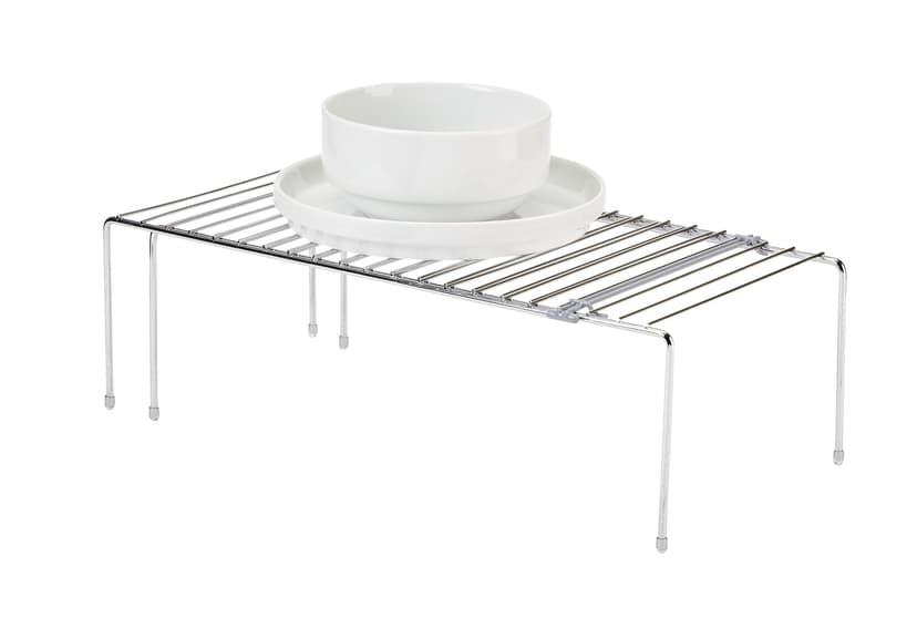 Type A Stay Expandable Storage & Organizer Shelf Rack For Kitchen Cupboard/Cabinet, Chrome