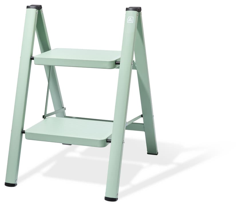Type A Green 2-Step Steel Ultra Slim Stool