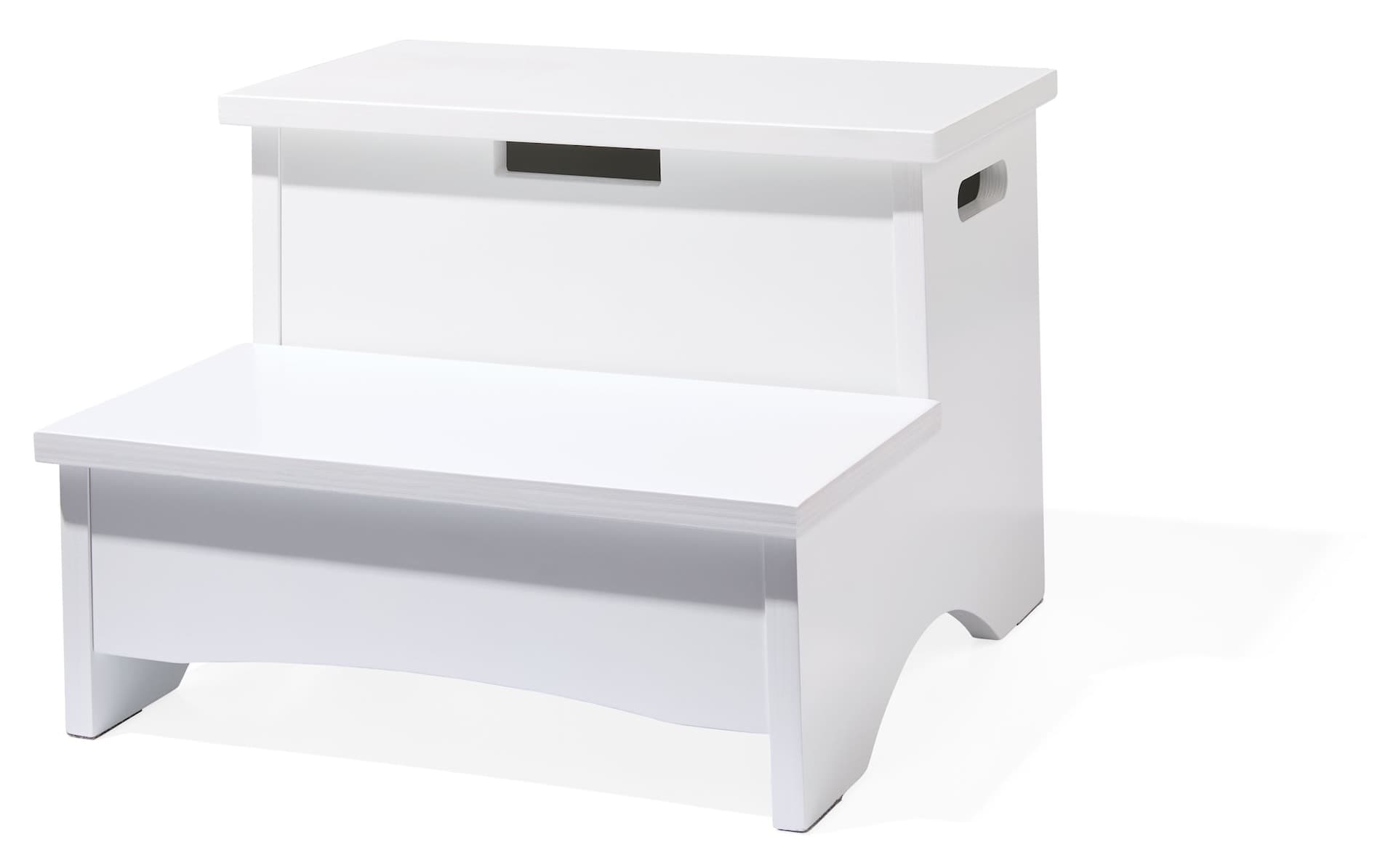 Type A Kids' Wooden Step Stool with Storage, Simple Assembly