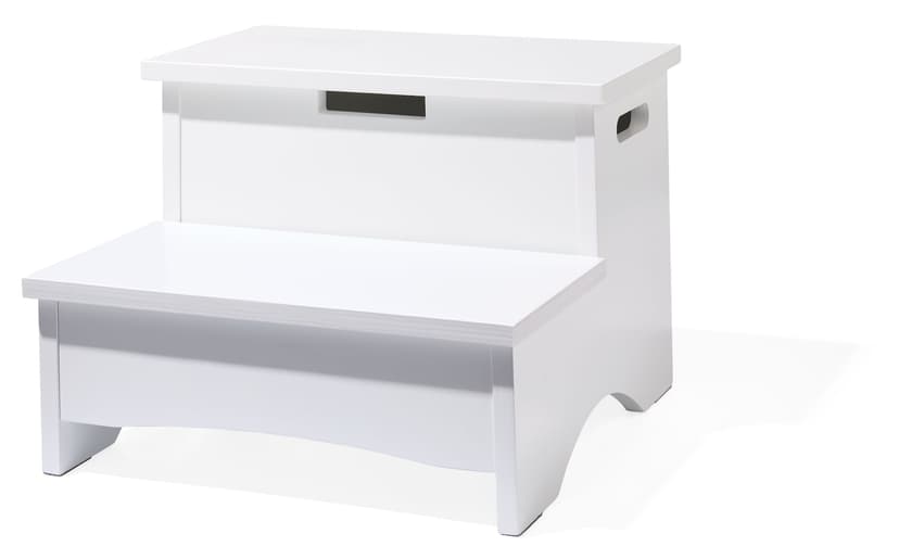 Type A Kids' Wooden Step Stool with Storage, Simple Assembly