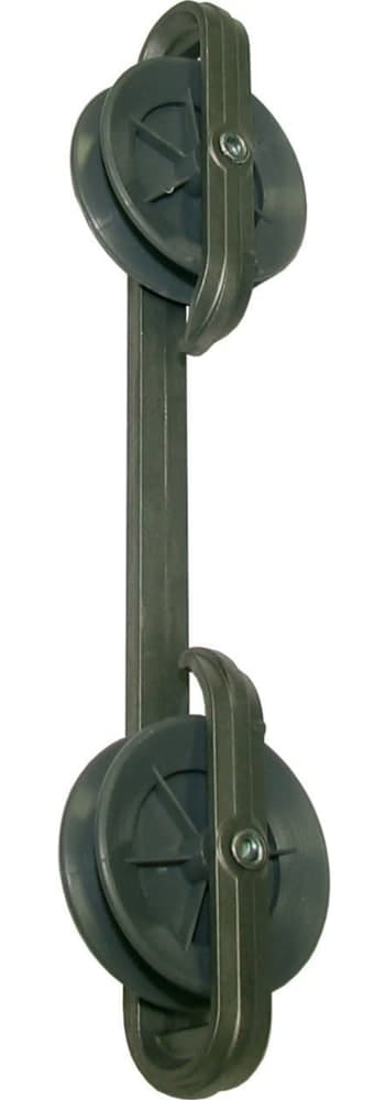 Strata Zinc Clothesline Spacer with Wheels, 10-in