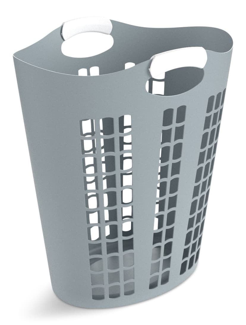 type A Easy Carry Flexible Laundry Hamper, 21.3 x 11 x 24.7-in, Grey