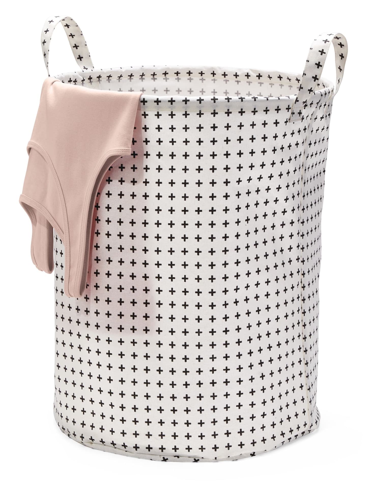 type A Prima Round Collapsible Laundry Hamper, 80-L, Geometric