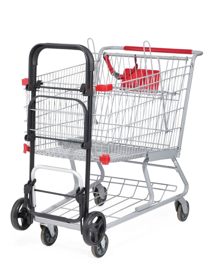 Type A Thermal 2-Bag Shopping Cart with Comfort Grip Handle