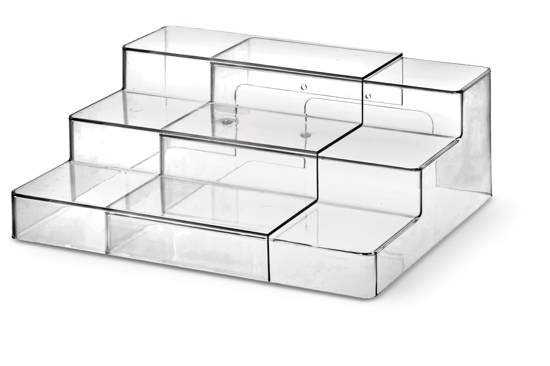 The Home Edit by iDESIGN Clear 3-Tier Expandable Organizing Storage Shelf