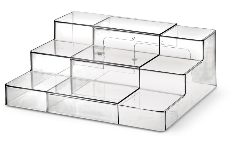 The Home Edit by iDESIGN Clear 3-Tier Expandable Organizing Storage Shelf