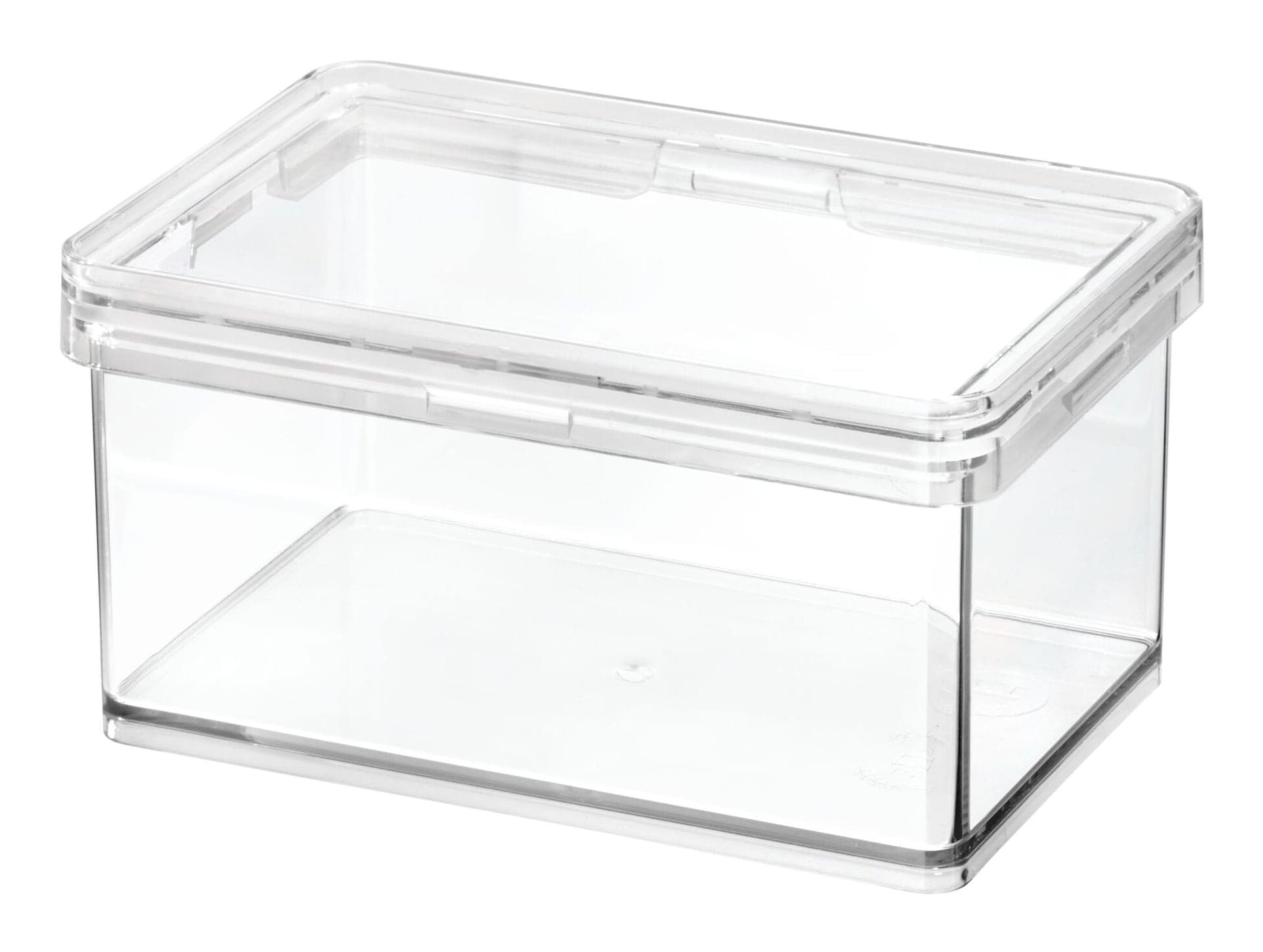 The Home Edit by iDESIGN Clear Stackable Small Canister with Air Tight Lid, 0.47-L