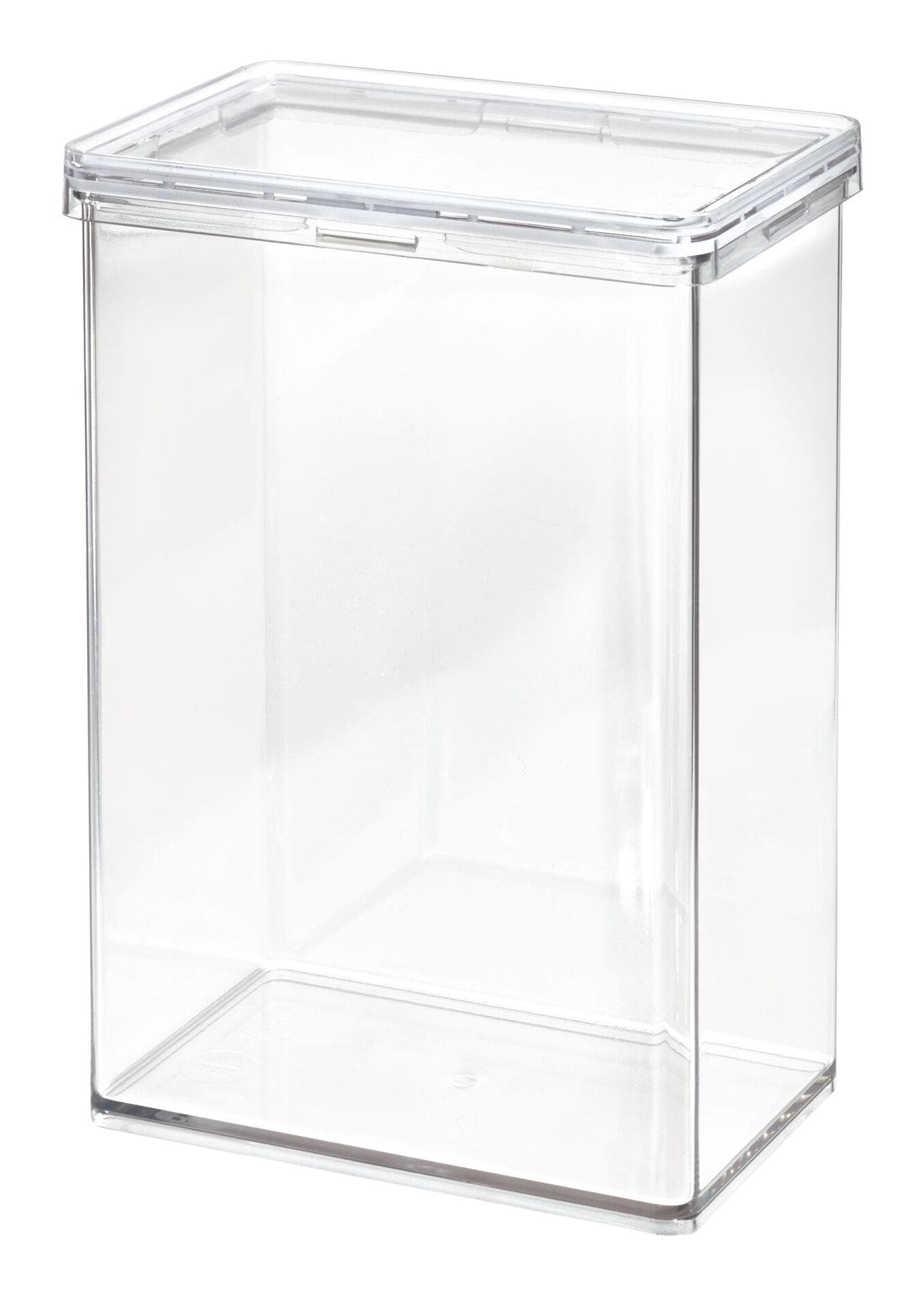 The Home Edit by iDESIGN Clear Stackable Large Canister with Air Tight Lid, 2.37-L