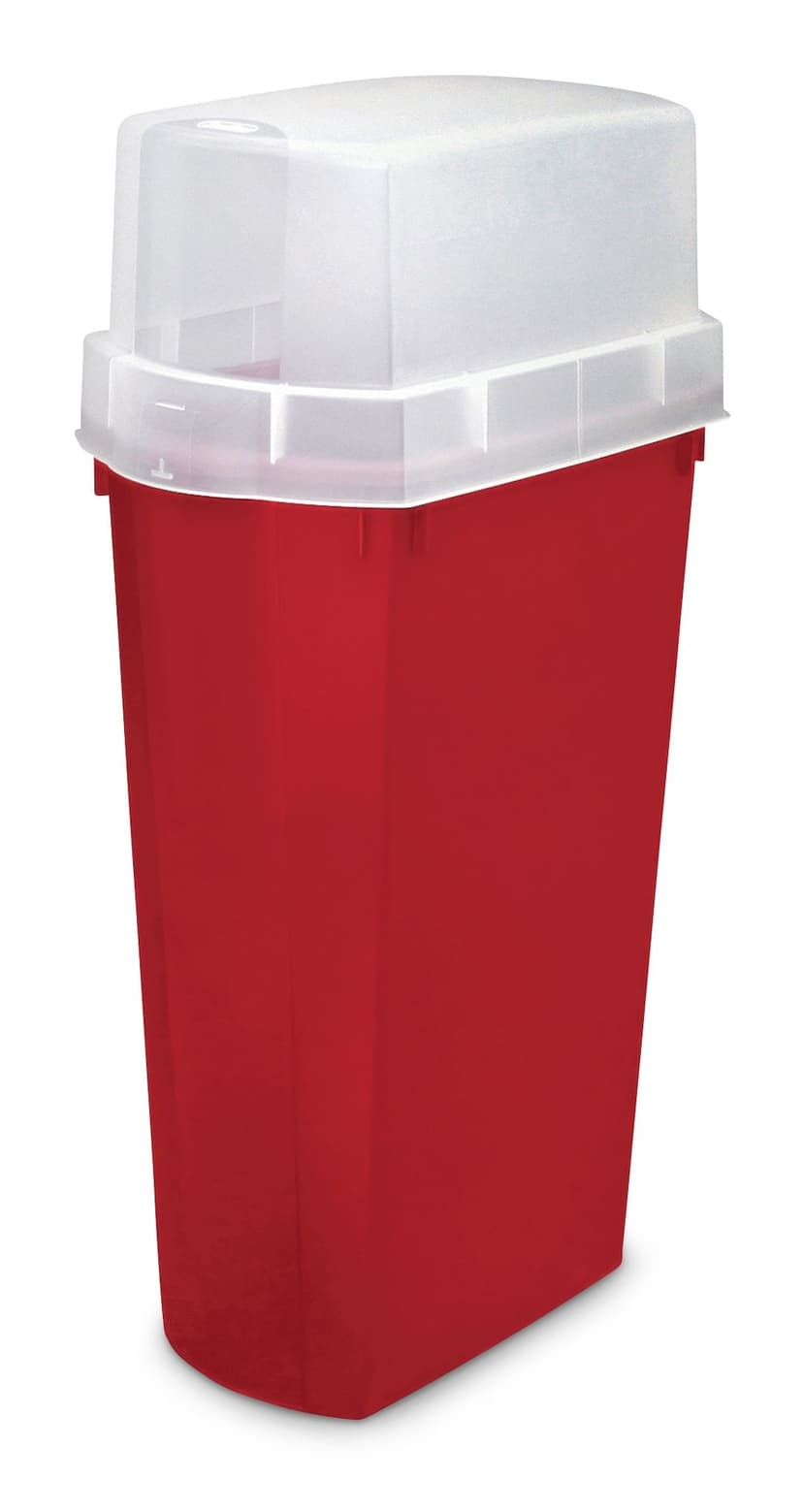 Wrapping Paper Storage Box with Lid, Red, 60-L
