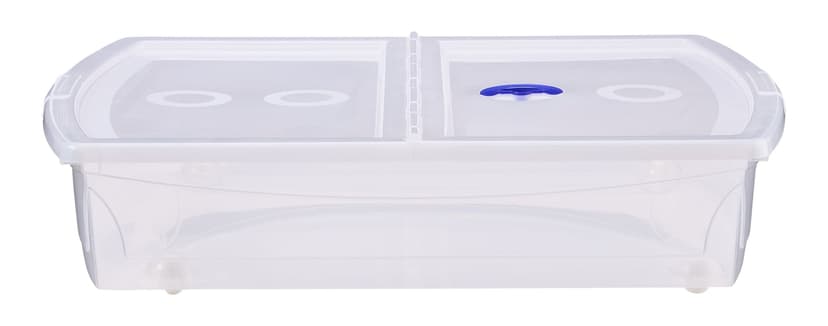 KIS Shallow Under-the-Bed Storage Tote with Wheels