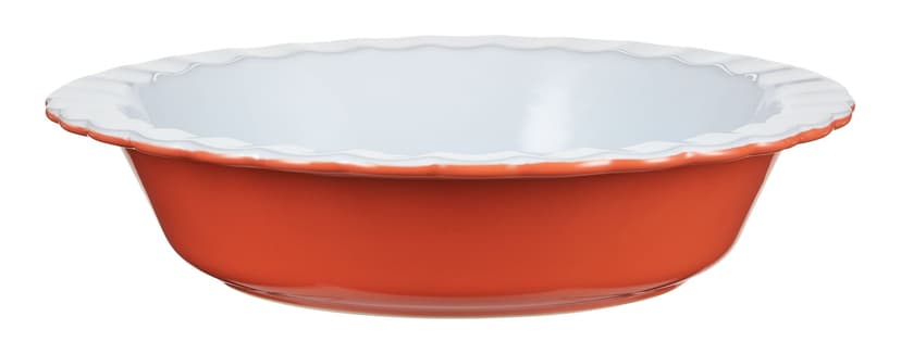 Vida by PADERNO Pie Ceramic Baking Dish, Orange