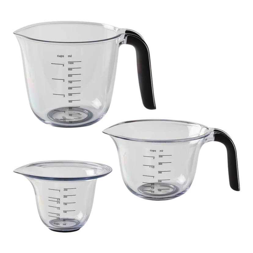 KitchenAid® Plastic Measuring Cup Set, 3-pc