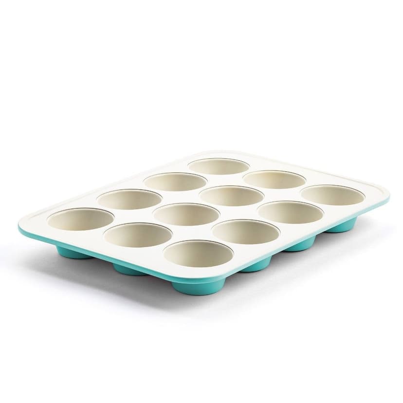 Green Pan Teal Ceramic Non-Stick Muffin Pan, 12-Cup