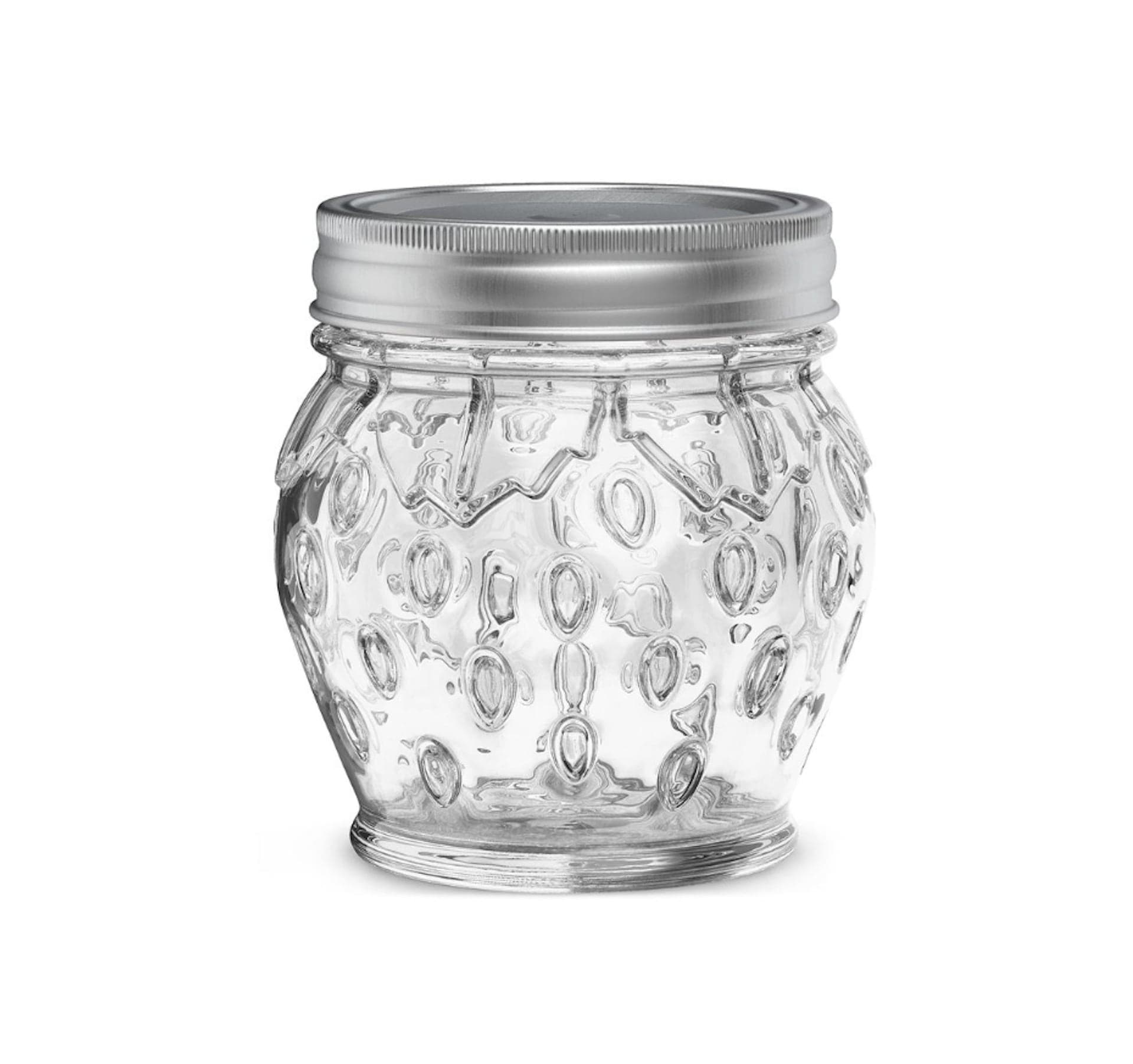 Pur Mason Strawberry Jam Jar, Clear Glass, 13.5-oz/399-mL, 6-pk, Food Preservation Jars