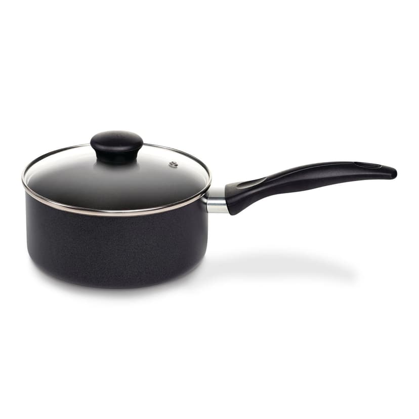 T-fal Viva Non-Stick Saucepan, Dishwasher & Oven Safe, Black, 2-Qt (1.9 L)