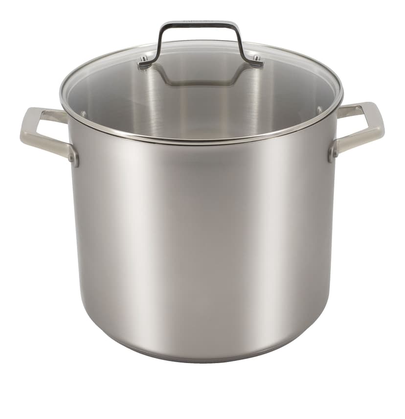 PADERNO Signature 18/10 Stainless Steel Stock Pot, Dishwasher & Oven Safe, 16-qt