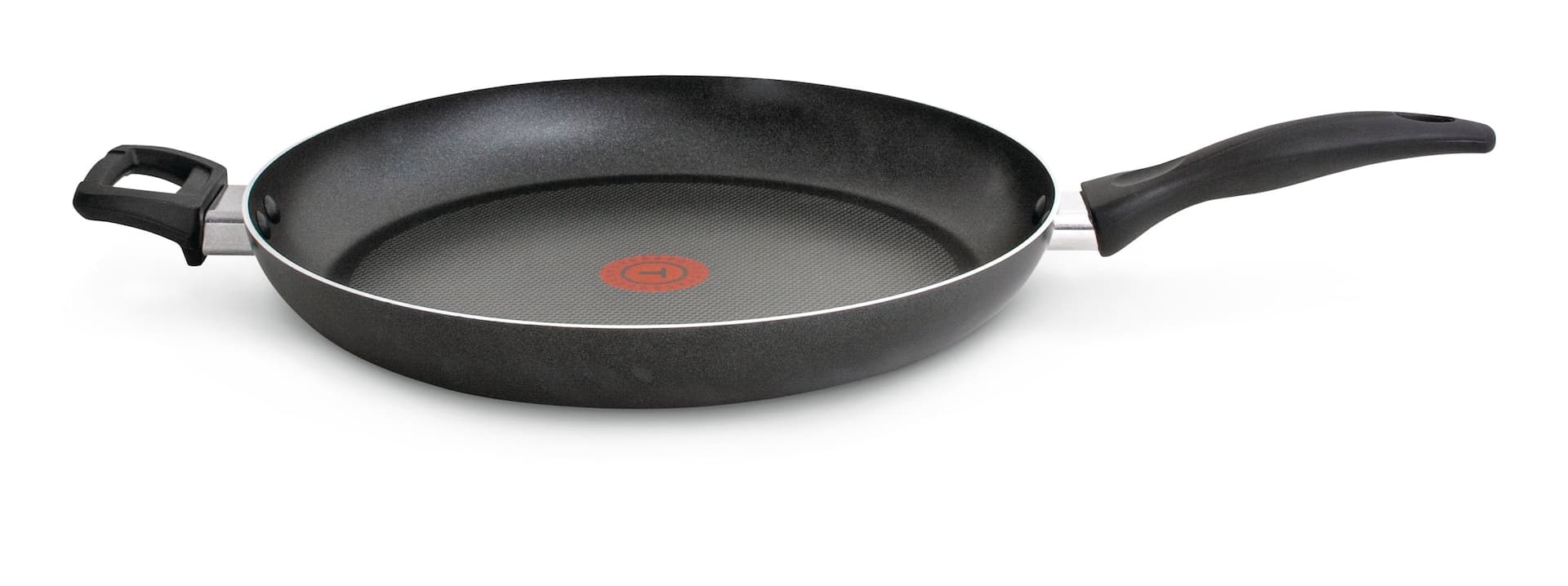 T-fal Giant Aluminum Non-Stick Frying Pan, Dishwasher & Oven Safe, Black, 13-in