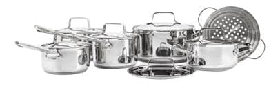 PADERNO Canadian Signature Stainless Steel Cookware Set, 12-pc