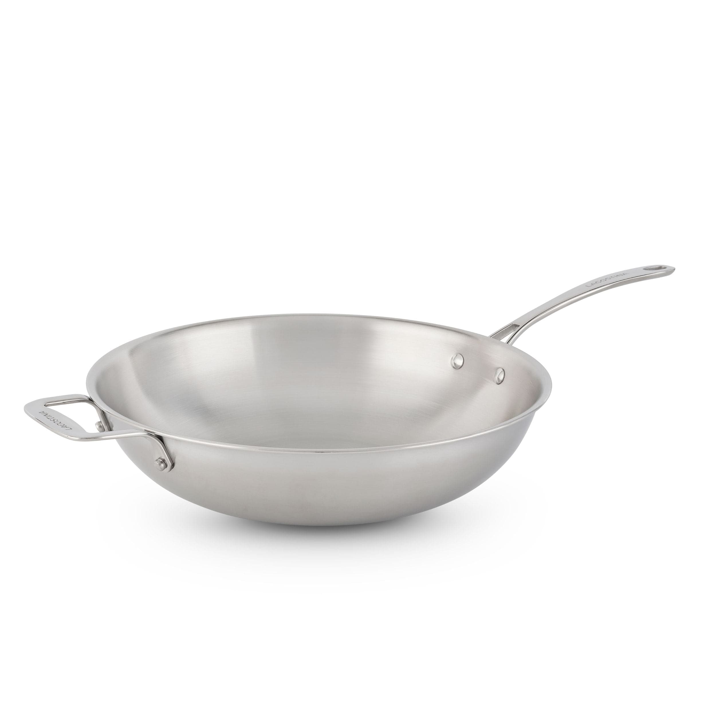 Lagostina 3-Ply Clad Commercial Wok Fry Pan, 32-cm