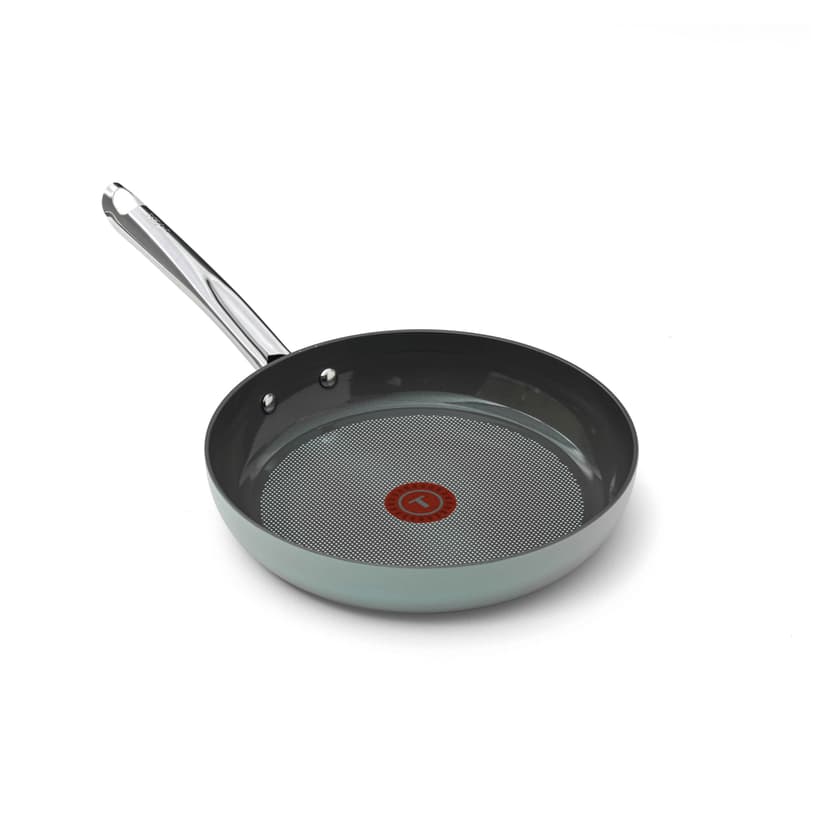 T-fal Ceramic Inspire, Non stick Frying Pan, Oven Safe, Thermo-Spot® Heat Indicator, 12-in, Mint