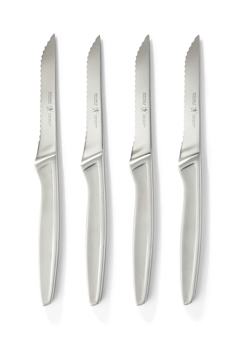 HENCKELS Stainless Steel Steak Knife Set, Dishwasher Safe, 4-pc