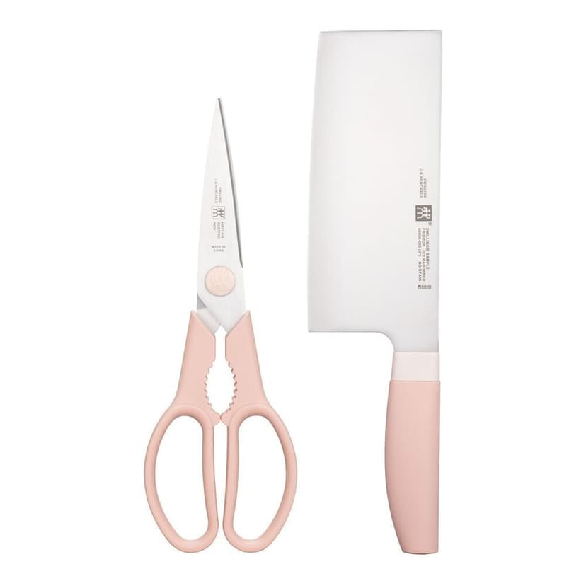 Zwilling Multi-Purpose Stainless Steel Scissors & Knife Set, Pink, 2-pc