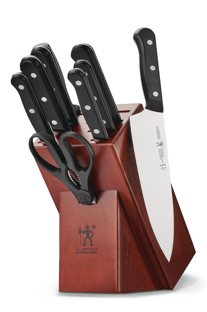 Henckels Solution Stainless Steel Knife Block Set, 10-pc