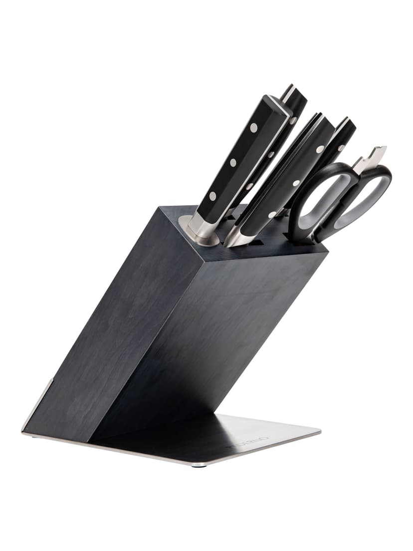 Paderno Fully Forged Stainless Steel Knife Block Set, 7-pc