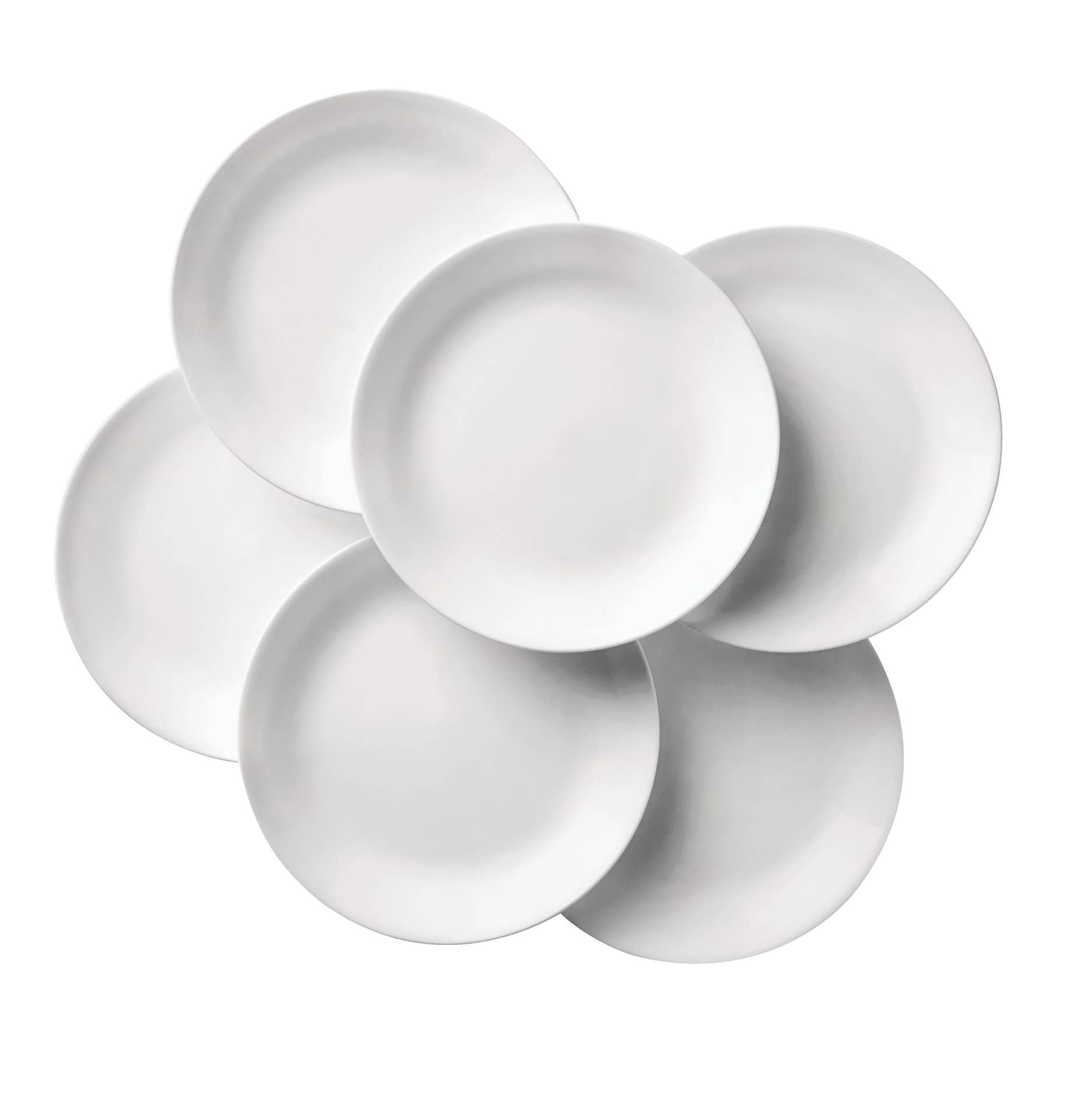 Corelle Classic Glass Caterer Dinner Plates, Chip Resistant, 6-pc, White