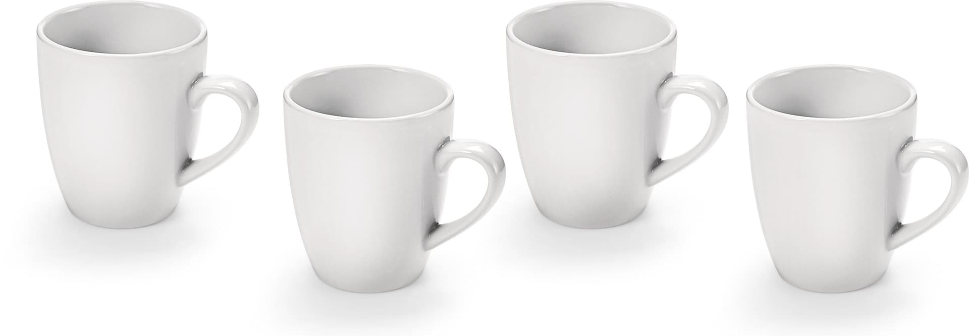 MASTER Chef Stoneware Mug Set, 12-oz, Dishwasher and Microwave Safe, 4-pc
