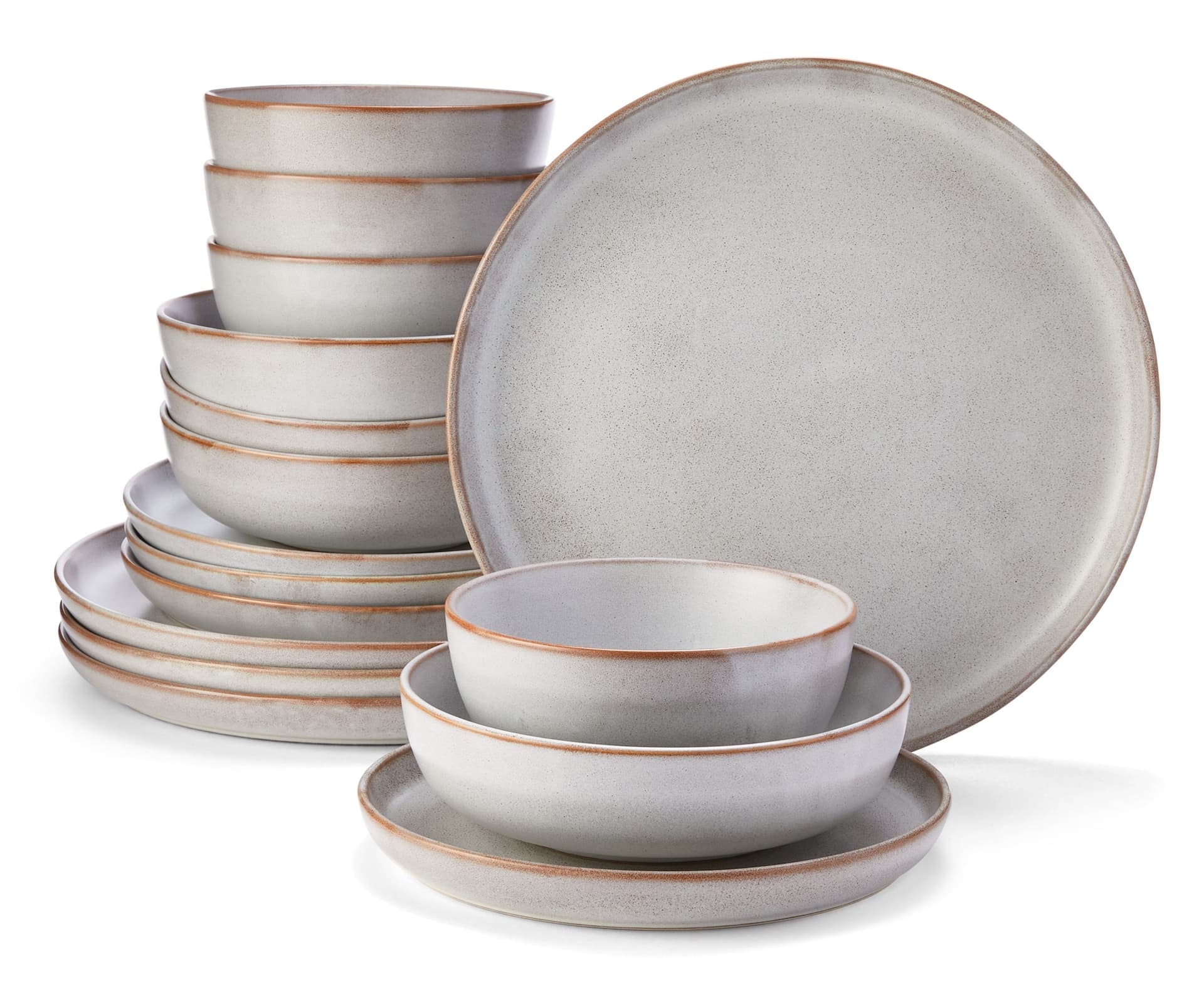 CANVAS Reactive Glaze Dinnerware Set, Serves 4, 16-pc