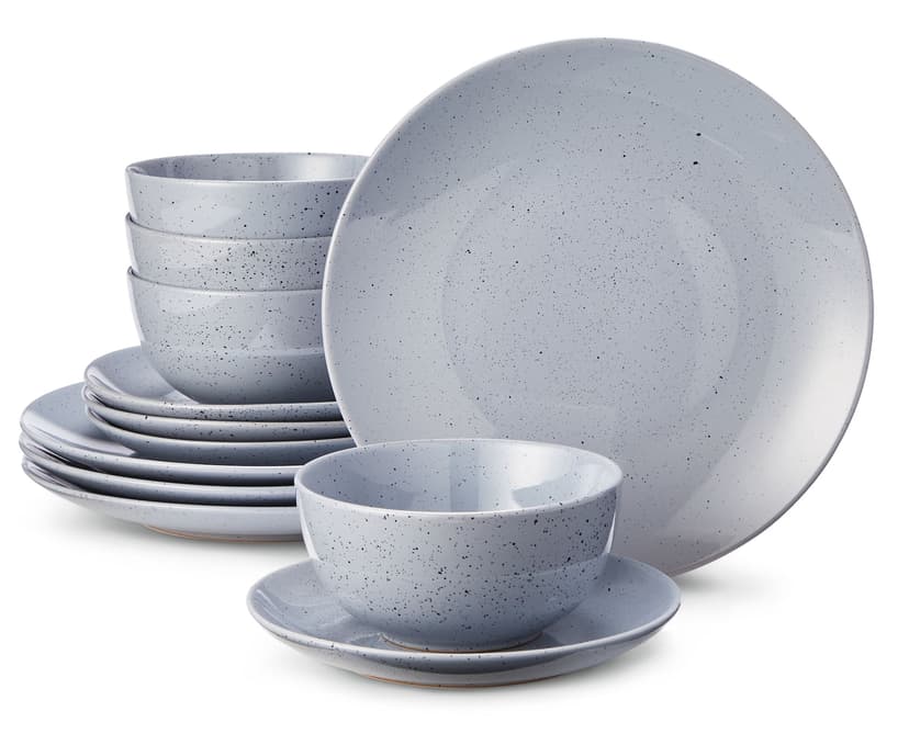 CANVAS Almonte Stoneware Speckle Dinnerware Set, 12-pc